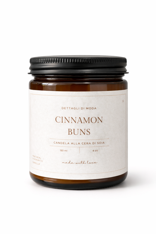 Cinnamon Buns - candela alla cera di soia
