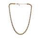 Collana catena corda in acciaio - 6 mm - oro