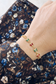 Bracciale in acciaio con farfalle