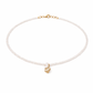 Collana con perline in vetro e conchiglia