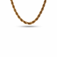 Collana corda in acciaio dorato