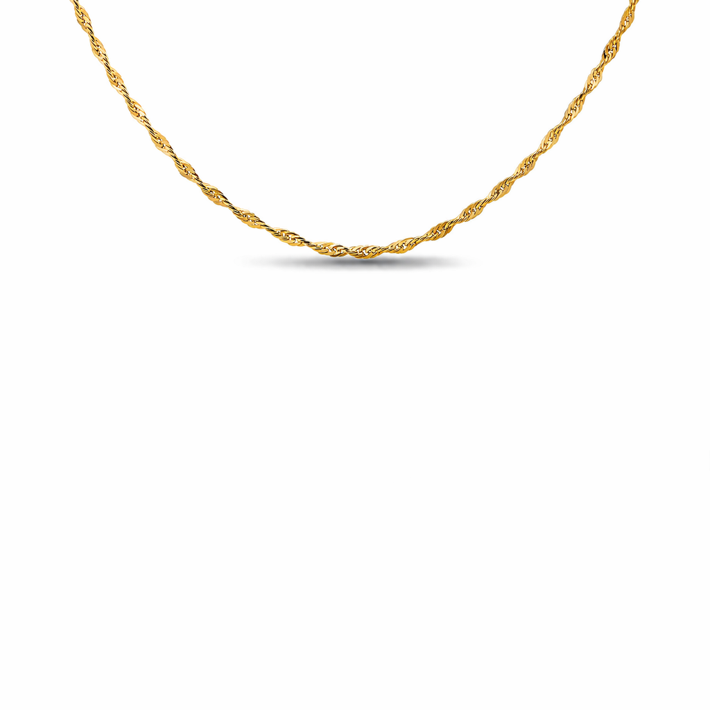 Collana lavorata in acciaio