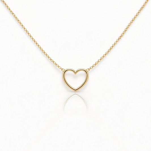 Collana in acciaio con cuore