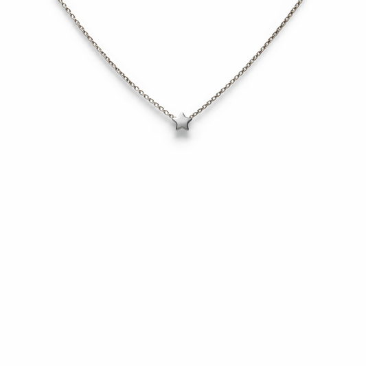 Seconda stella a destra - Collana con mini stellina in acciaio