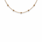 Collana con perline in acciaio