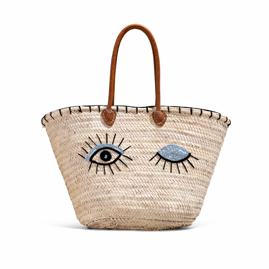 Borsa da mare in paglia