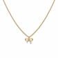 Collana in acciaio con fiocco