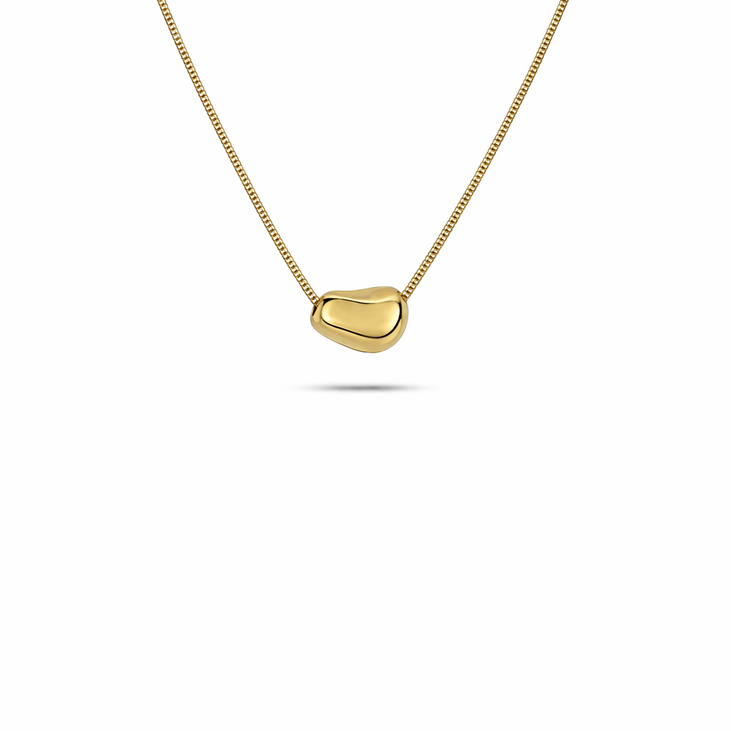 Collana in argento 925 con pepita portafortuna