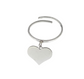 Anello con cuore regolabile personalizzato