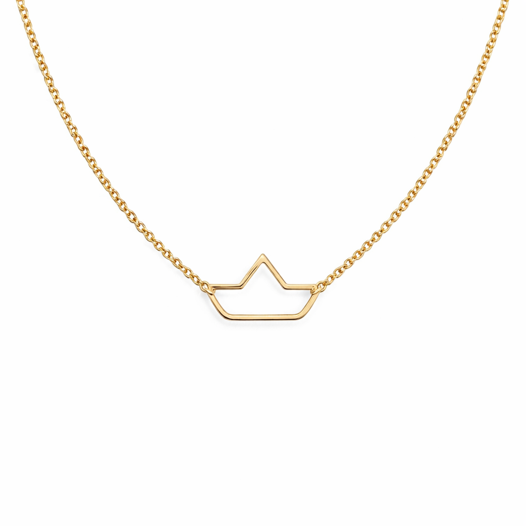 Collana in argento 925 con barchetta