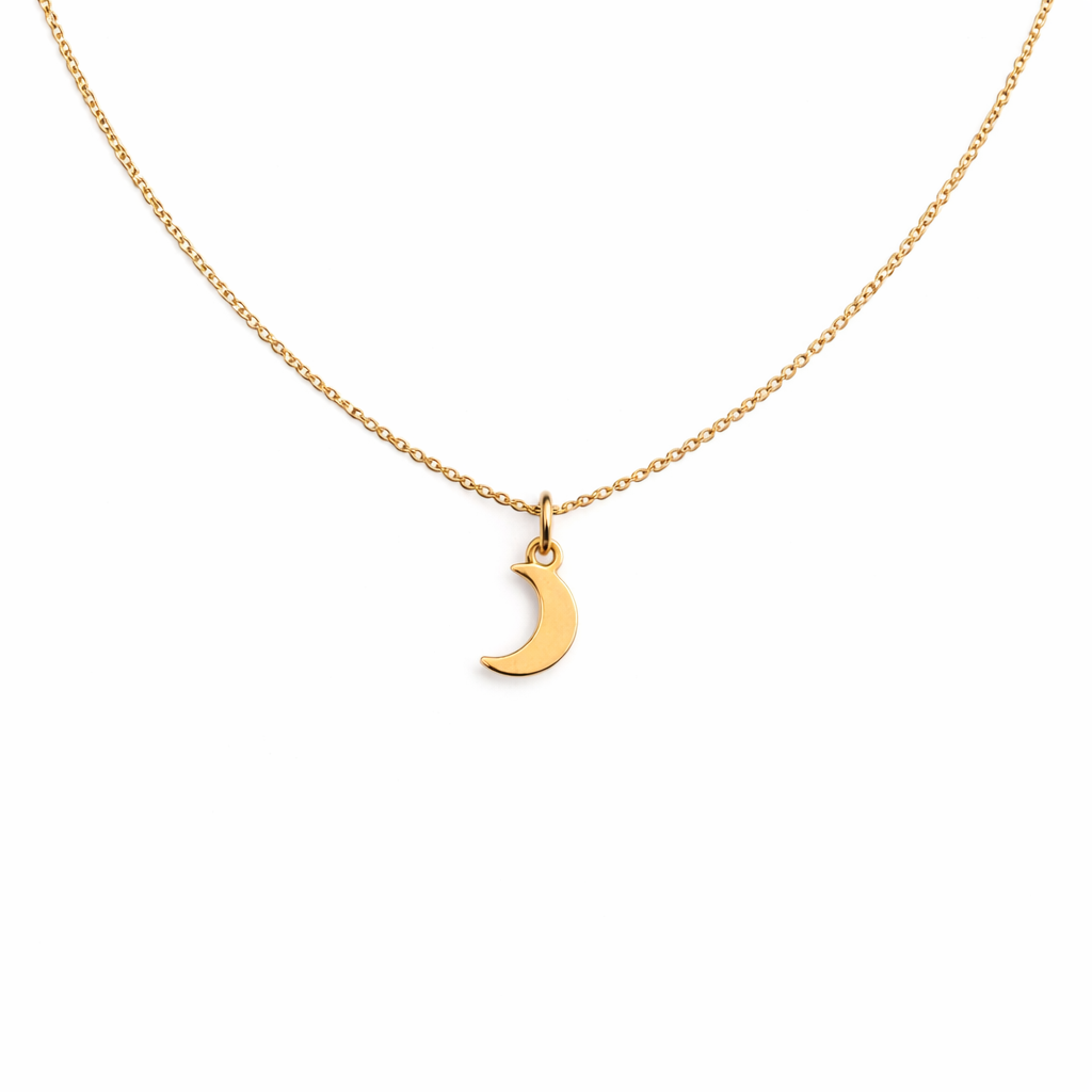 Collana in argento 925 con luna