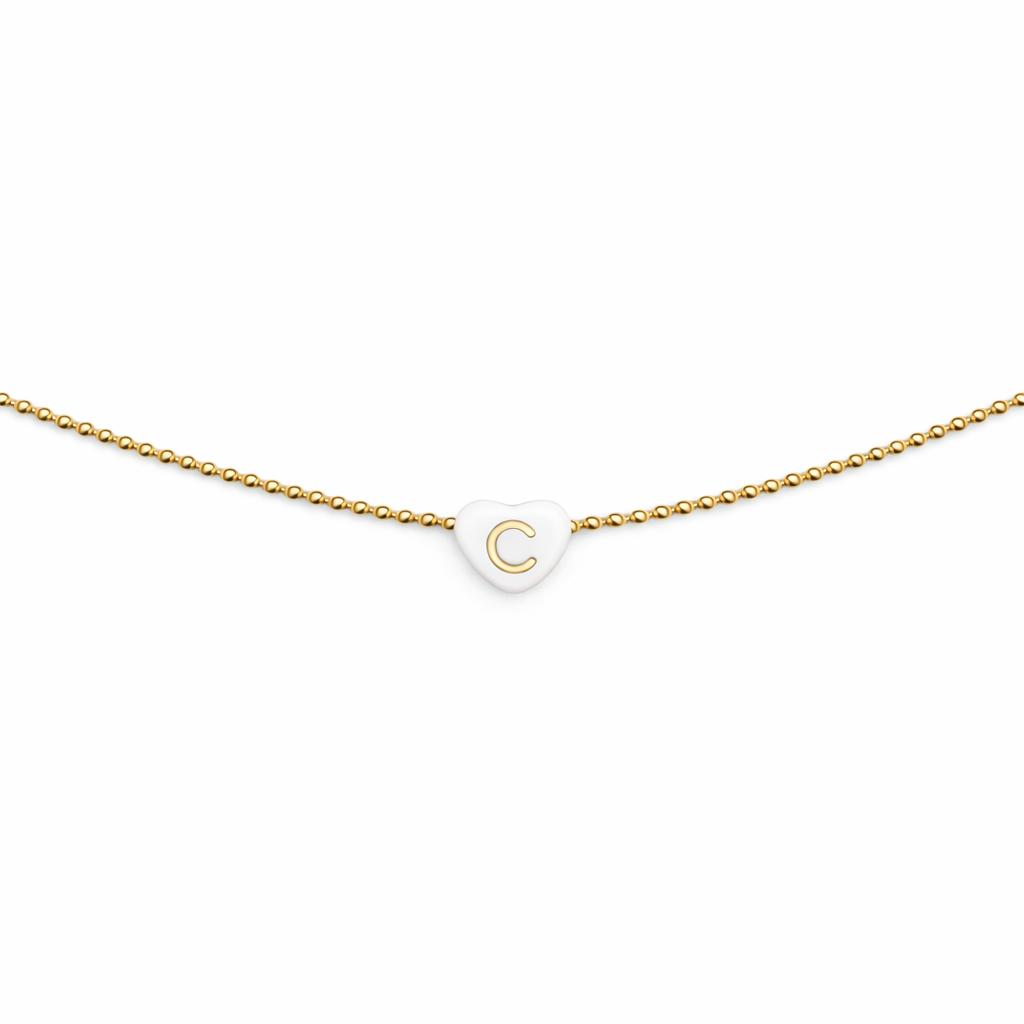 Collana in argento 925 con iniziale