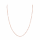 Collana con perle di fiume modello cipolla rosa cipria - medie