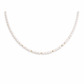 Collana con perle di fiume modello riso e perline in argento 925 dorato