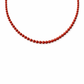 Collana in pasta di corallo rosso