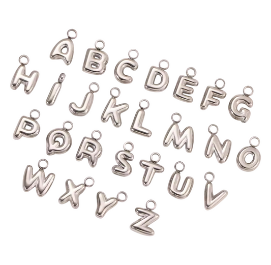 Charm iniziale balloon in acciaio