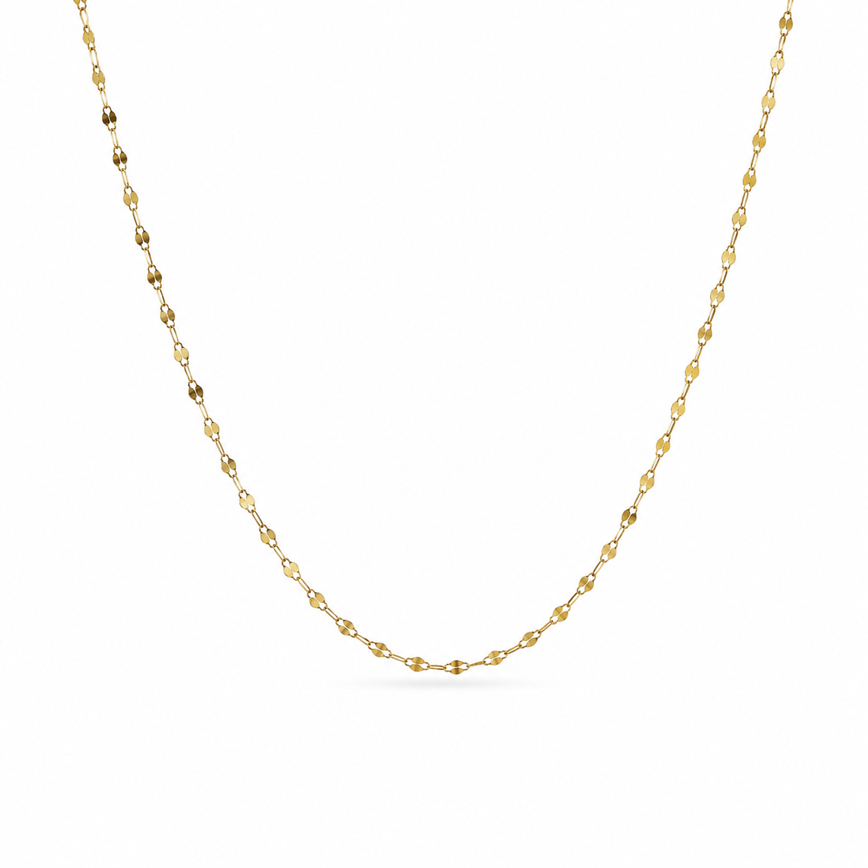 Luce - Collana in acciaio dorato