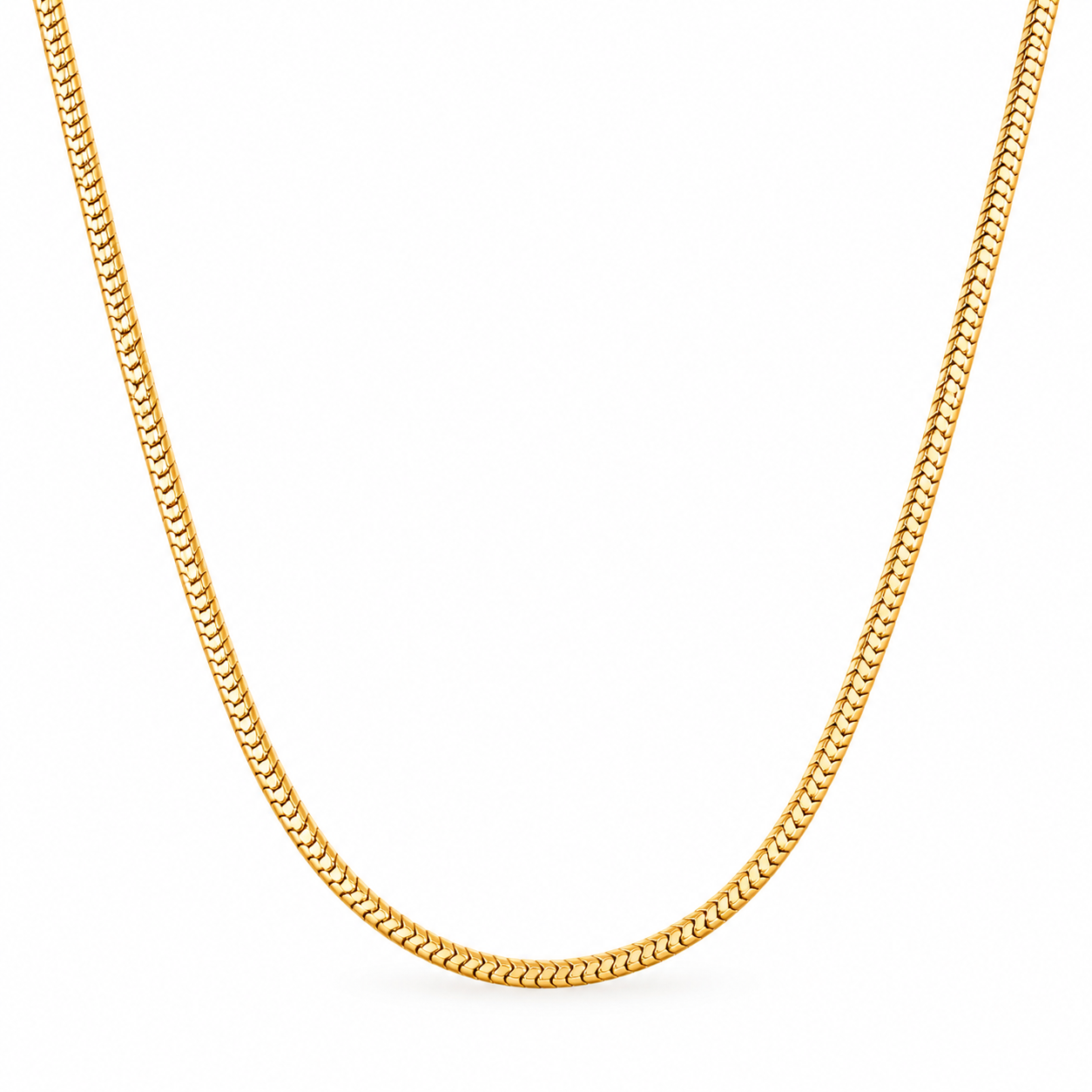 Base collana in acciaio dorato - 60 cm