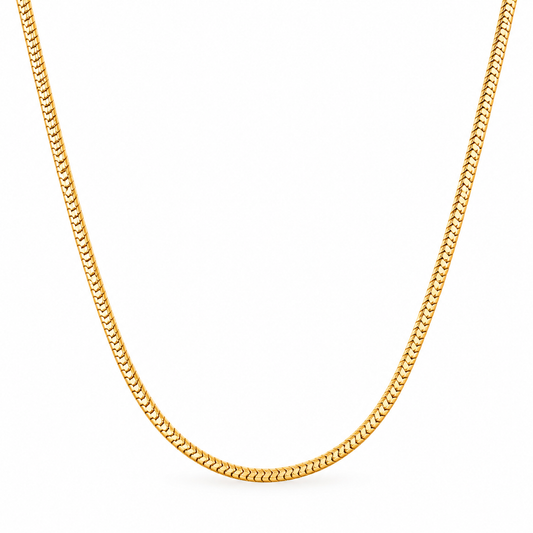 Base collana in acciaio dorato - 60 cm