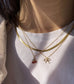 Collana in acciaio con fiocco