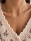 Luce - Collana in acciaio dorato a doppio filo