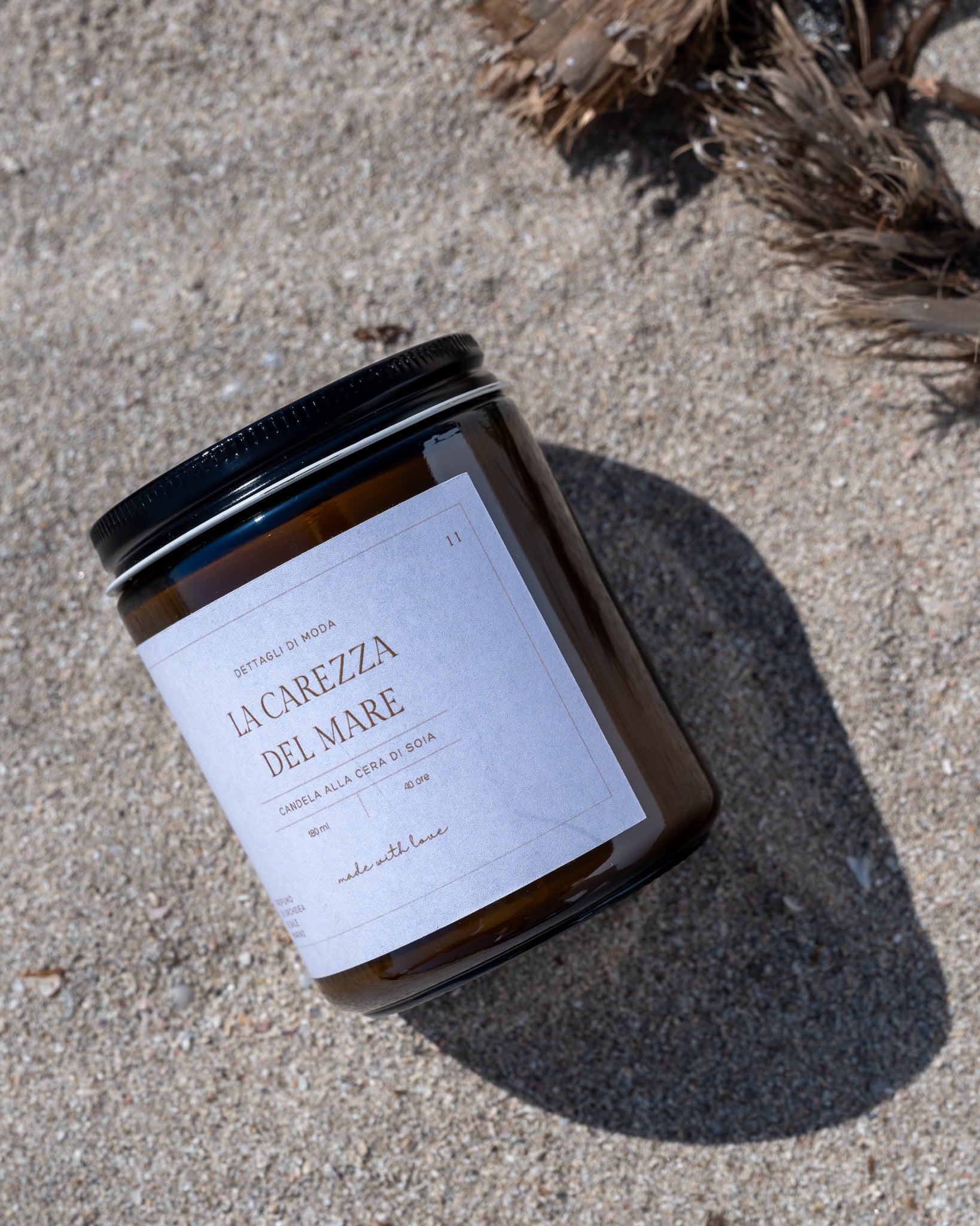 La carezza del mare - candela alla cera di soia - Dettagli di Moda