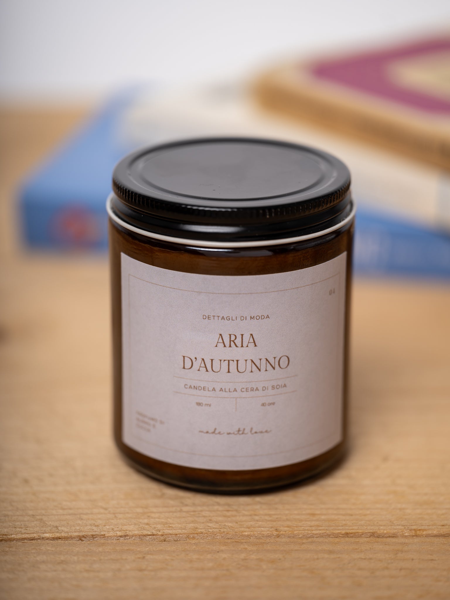 Aria d'autunno - candela alla cera di soia - Dettagli di Moda
