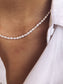 Collana con perle di fiume modello riso - Dettagli di Moda