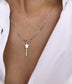 Collana in argento 925 con bacchetta magica