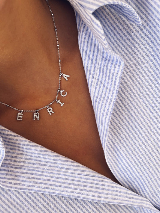 Collana in argento 925 con nome - Dettagli di Moda