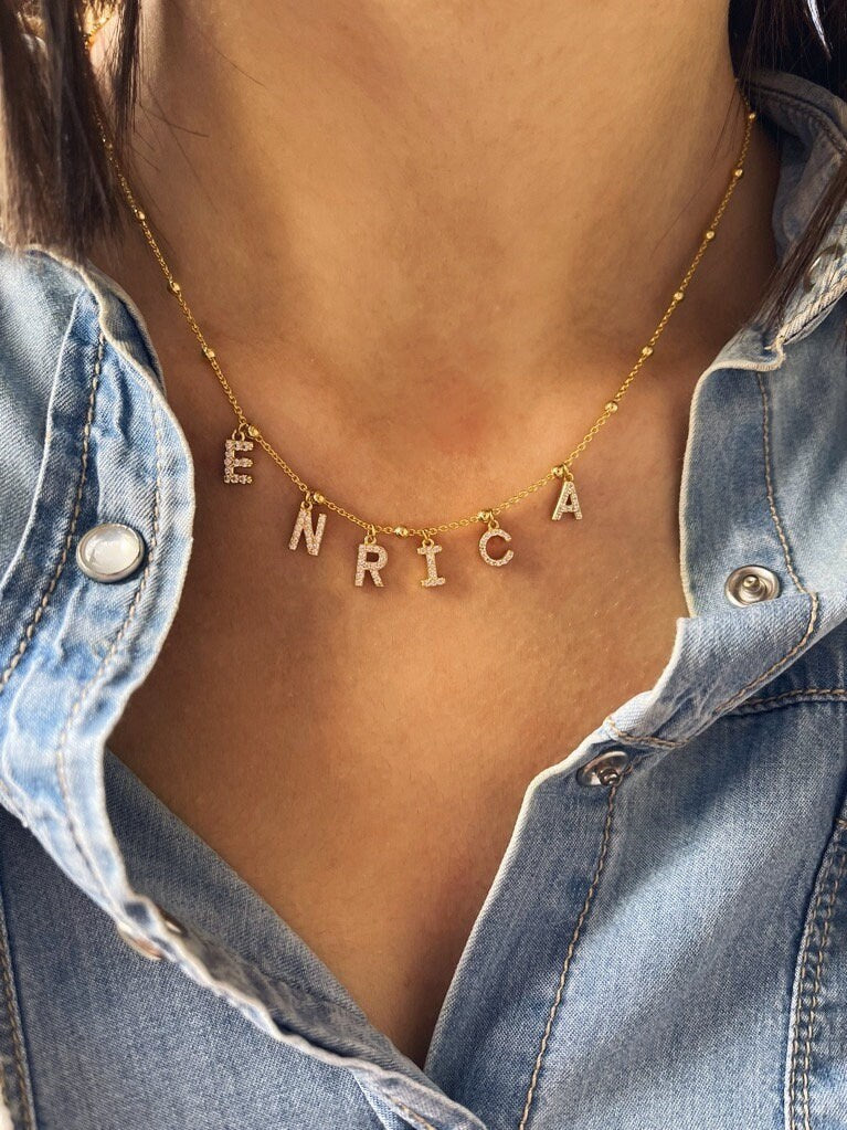 Collana in argento 925 con nome - Dettagli di Moda