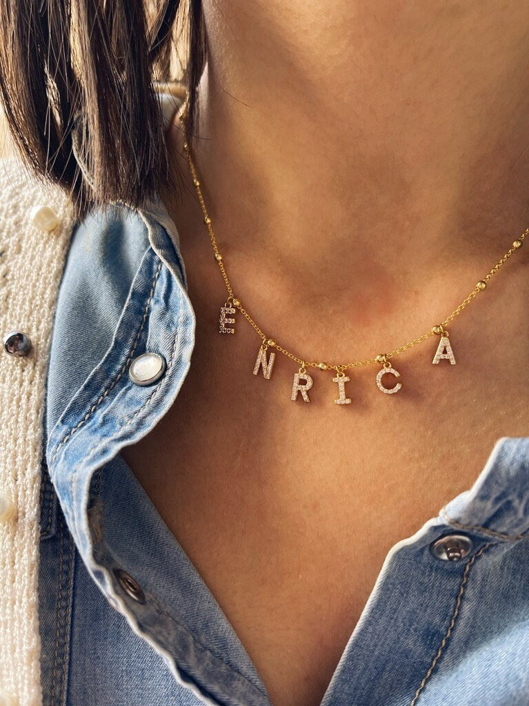 Collana in argento 925 con nome - Dettagli di Moda
