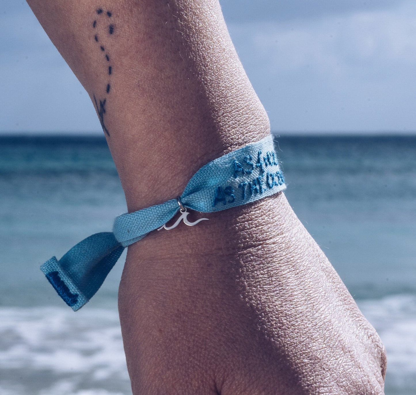 As free as the ocean - Bracciale in fettuccina di cotone - Dettagli di Moda