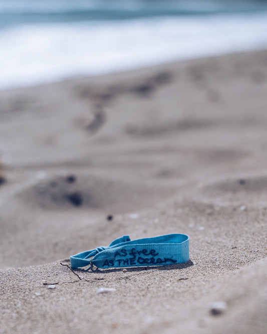 As free as the ocean - Bracciale in fettuccina di cotone - Dettagli di Moda