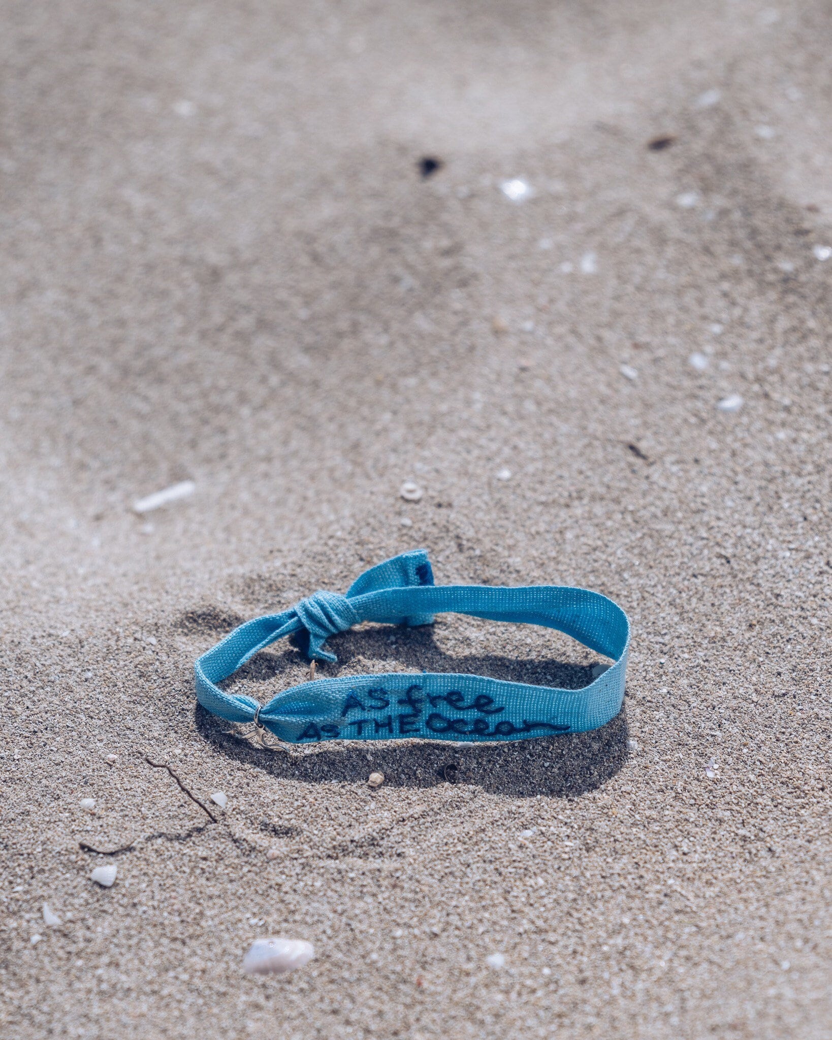 As free as the ocean - Bracciale in fettuccina di cotone - Dettagli di Moda